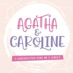 Agatha Caroline Font Poster 1