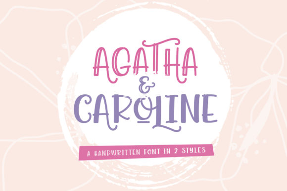 Agatha Caroline Font Poster 1