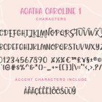 Agatha Caroline Font Poster 6
