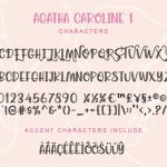 Agatha Caroline Font Poster 6