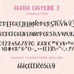 Agatha Caroline Font Poster 7