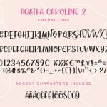 Agatha Caroline Font Poster 7
