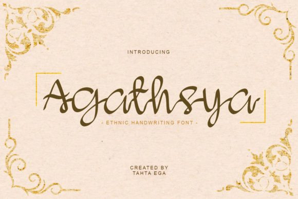 Agathsya Font Poster 1