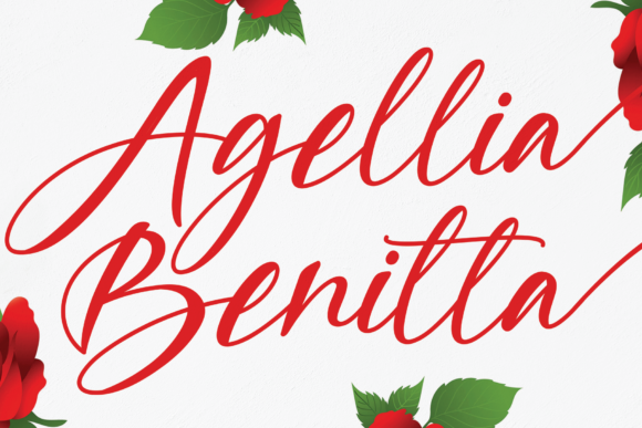 Agellia Benitta Font Poster 1