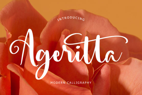 Ageritta Font Poster 1