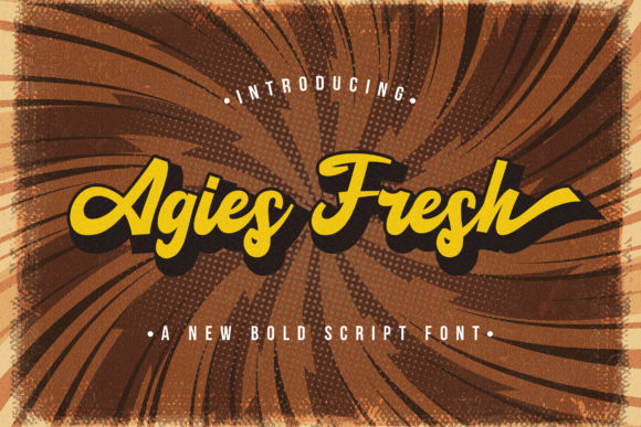 Agies Fresh Font Poster 1