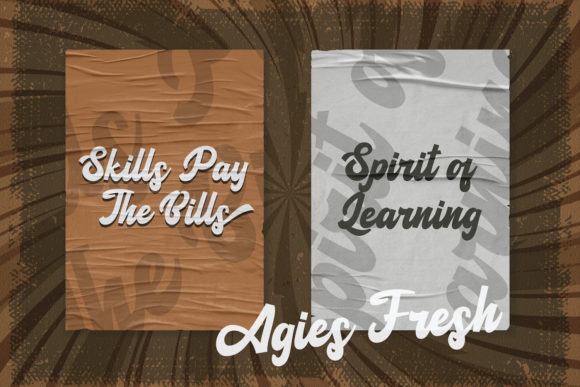 Agies Fresh Font Poster 11