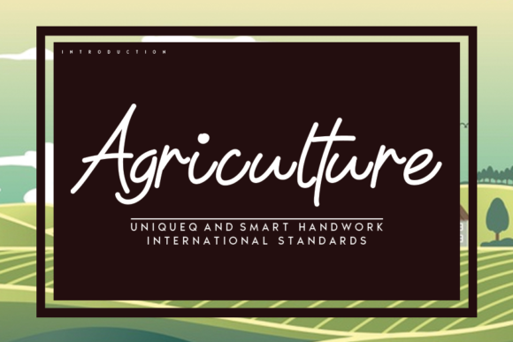 Agriculture Font