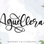 Aguellera Font Poster 1