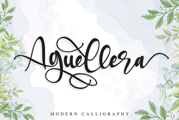 Aguellera Font Poster 1