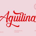 Aguilina Font Poster 1
