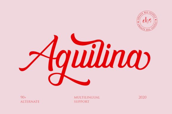 Aguilina Font Poster 1