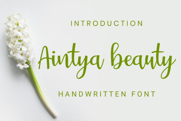 Aintya Beauty Font Poster 1