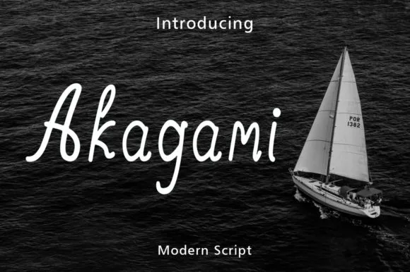 Akagami Font Akagami Font Poster 1