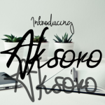 Aksoro Font Poster 1