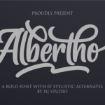 Albertho Font Poster 1