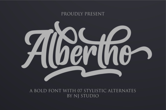 Albertho Font Poster 1