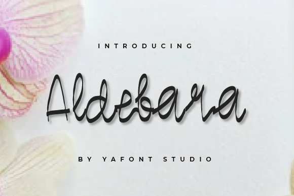 Aldebara Font Poster 2