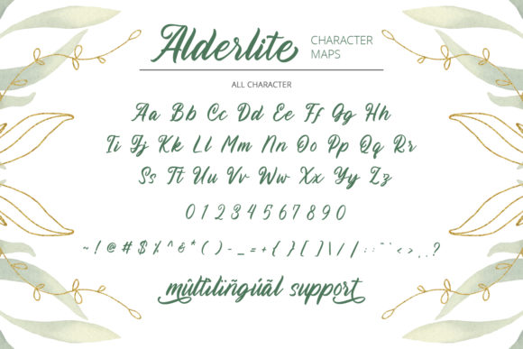 Alderlite Font Poster 2