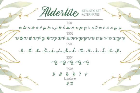 Alderlite Font Poster 3