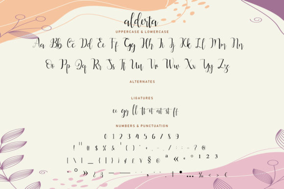 Alderta Font Poster 5