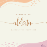 Alderta Font Poster 1