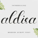 Aldira Font Poster 1