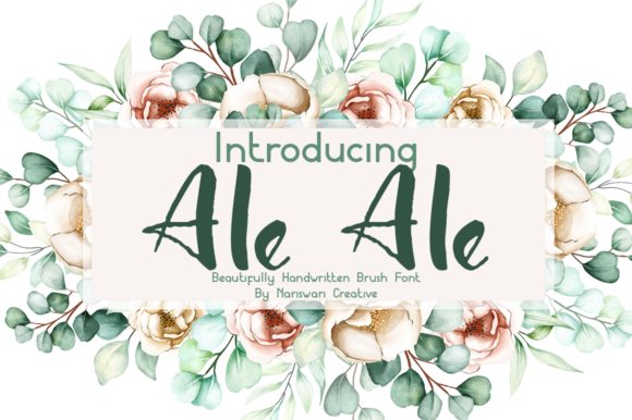 Ale Ale Font Poster 1