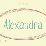 Alexandra Font Poster 1