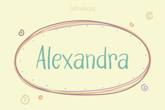 Alexandra Font Poster 1