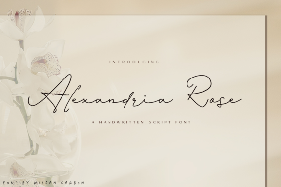 Alexandria Rose Font Poster 1