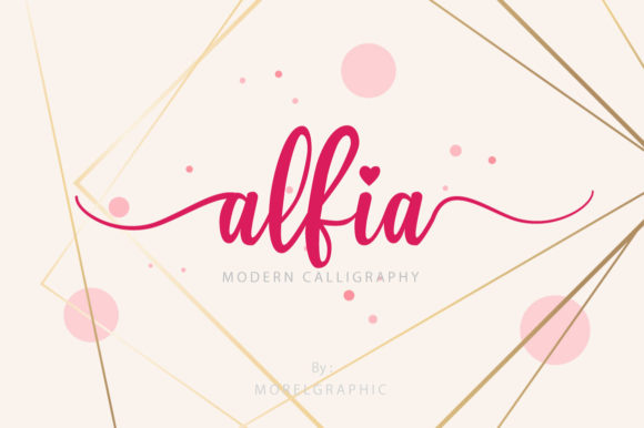 Alfia Font Poster 1