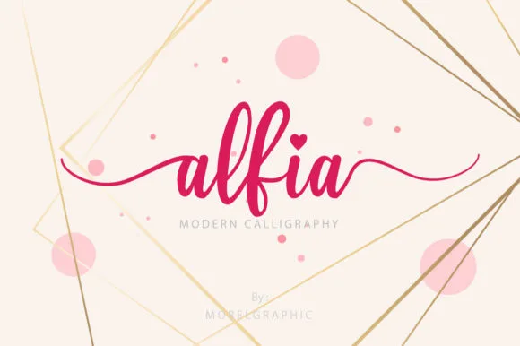 Alfia Font Alfia Font Poster 1