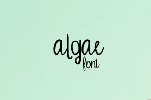 Algae Font Poster 1
