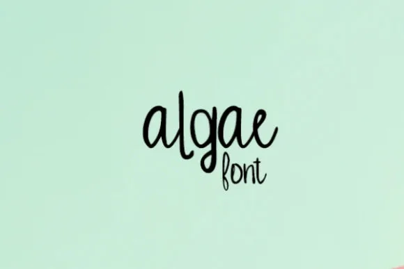 Algae Font Algae Font Poster 1