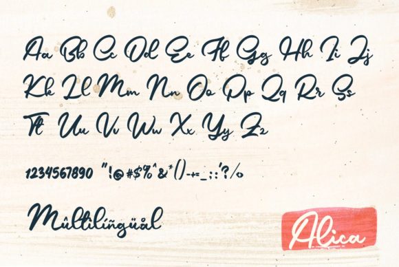 Alica Font Poster 2