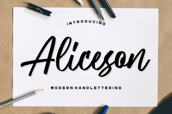 Aliceson Font Poster 1