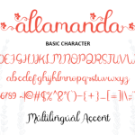 Allamanda Font Poster 8