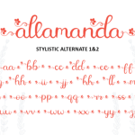 Allamanda Font Poster 9