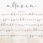Allesia Font Poster 11