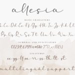 Allesia Font Poster 10