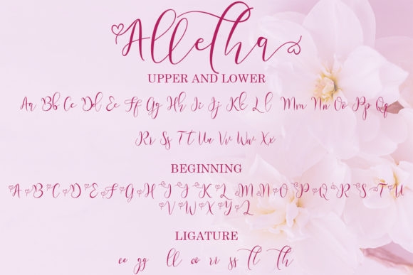 Alletha Font Poster 7