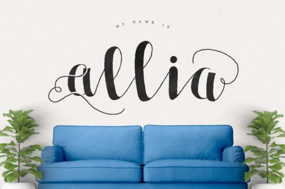 Allia Font Allia Font Poster 1
