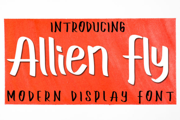 Allien Fly Font Poster 1