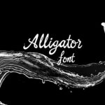 Alligator Font Poster 1