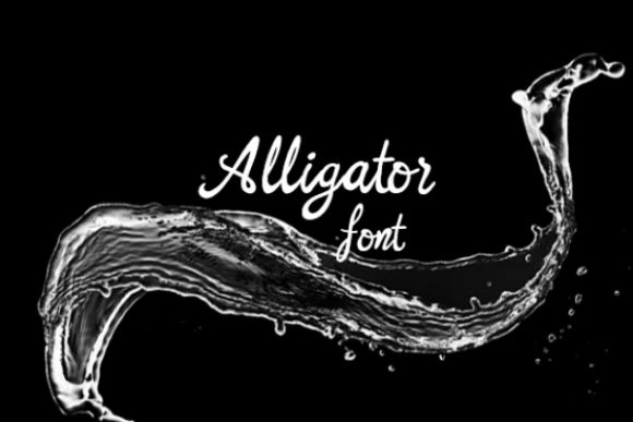 Alligator Font Poster 1