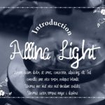 Allina Light Font Poster 1