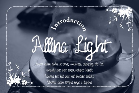Allina Light Font Poster 1
