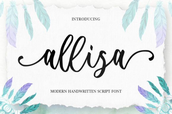 Allisa Font Poster 1