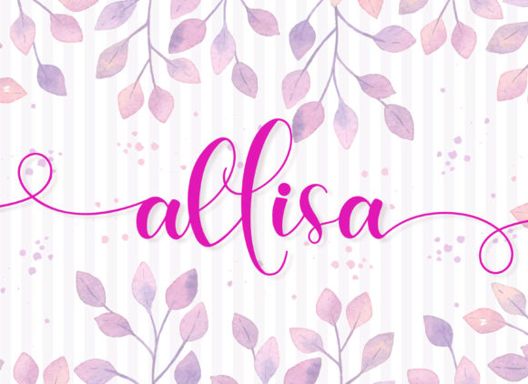 Allisa Font Poster 1